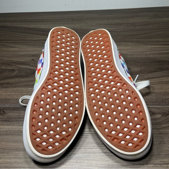 Vans Checkerboard tie dye shoes Mens 5,womens 6.5Comfy Cush - Picture 7 of 7